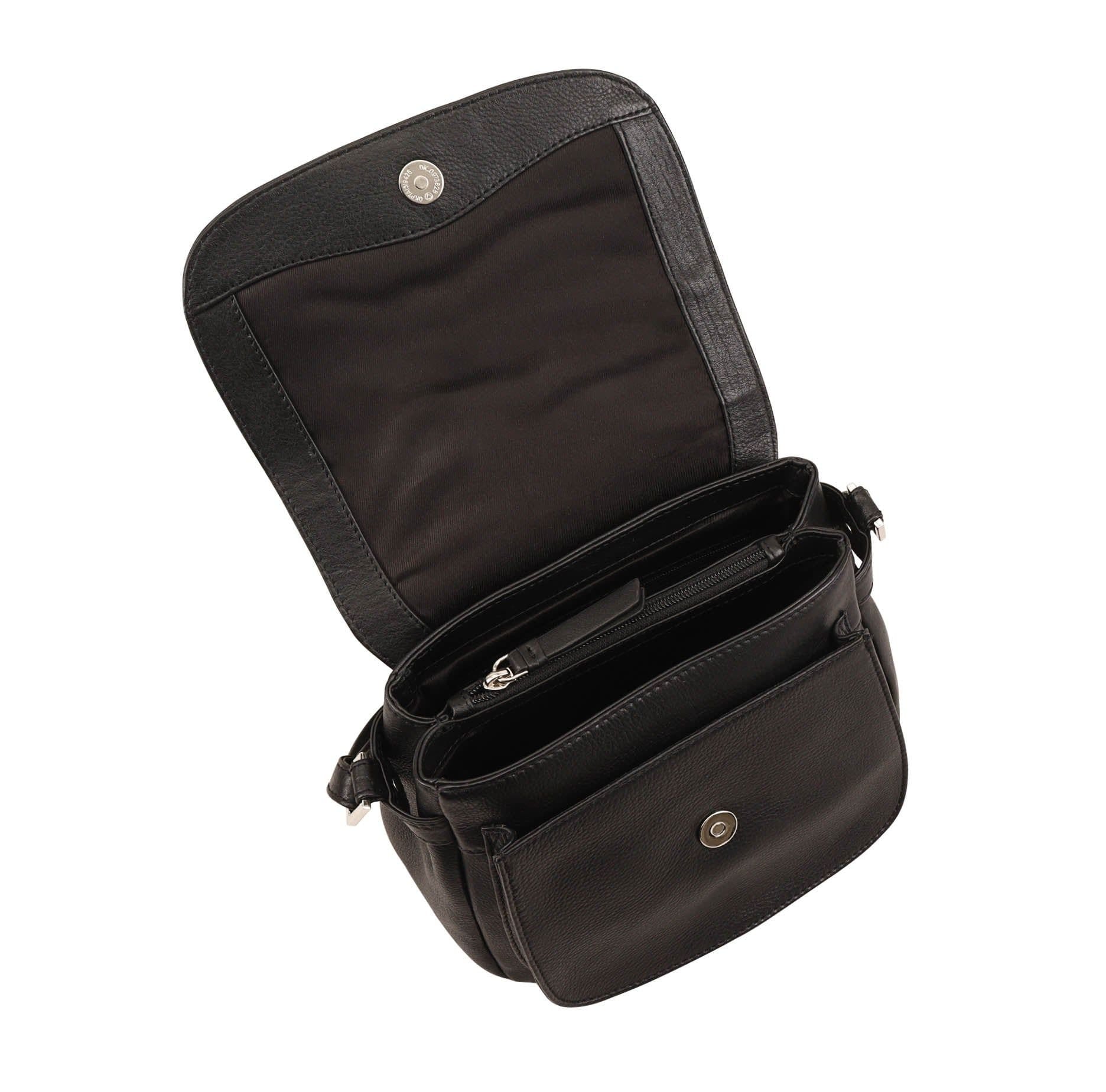 Dents Dents Women's Zinnia Leather CrossBody Bag in Black - 4