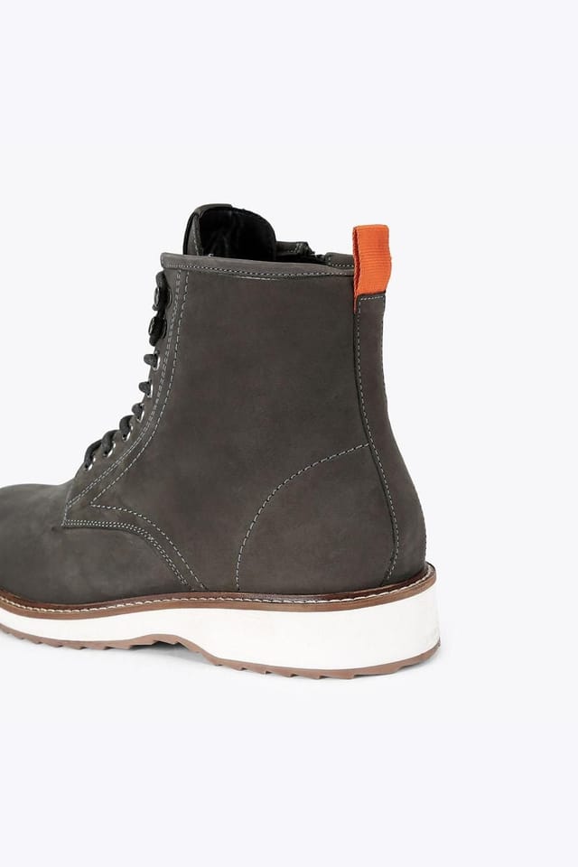KG Kurt Geiger KG Kurt Geiger Men's 'Colt' Leather Boots in Dark Grey - 3