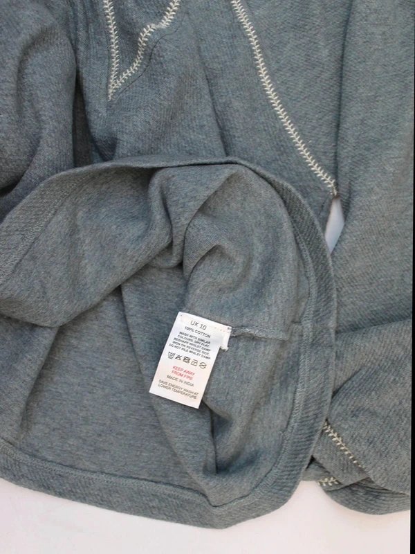 Wrap London New Wrap London GreyBlue soft sweatshirt size 10 - 1