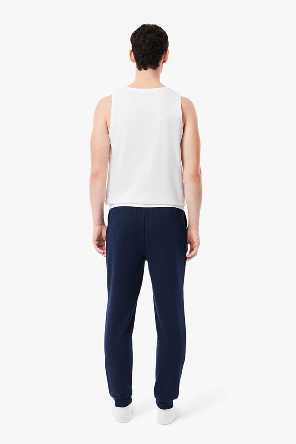 Lacoste Lacoste Men's Cuffed Pyjama Bottoms Navy - 3