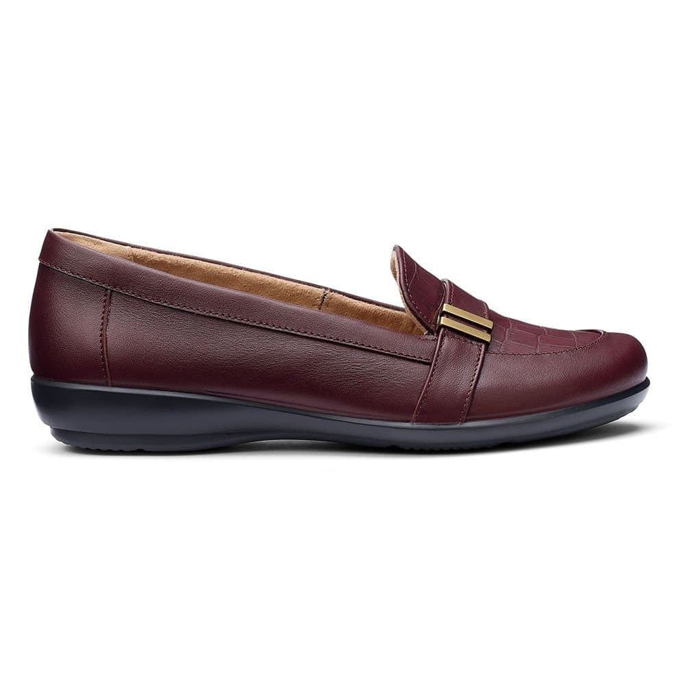 Hotter Hotter Women's 'Clay' Loafers in Burgundy