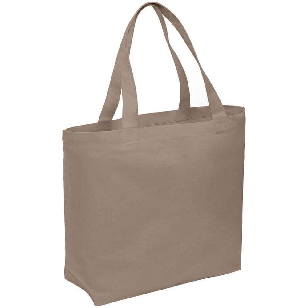Brand Lab Brand Lab Men's Plain Oversized Tote Bag in Medium Beige