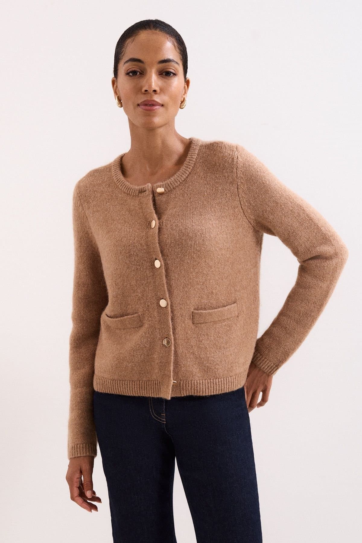 Phase Eight Phase Eight Women's Jade Cardigan in Light Tan