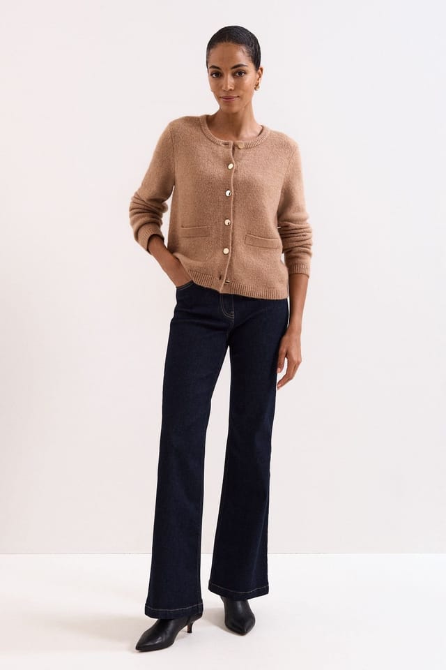 Phase Eight Phase Eight Women's Jade Cardigan in Light Tan - 3