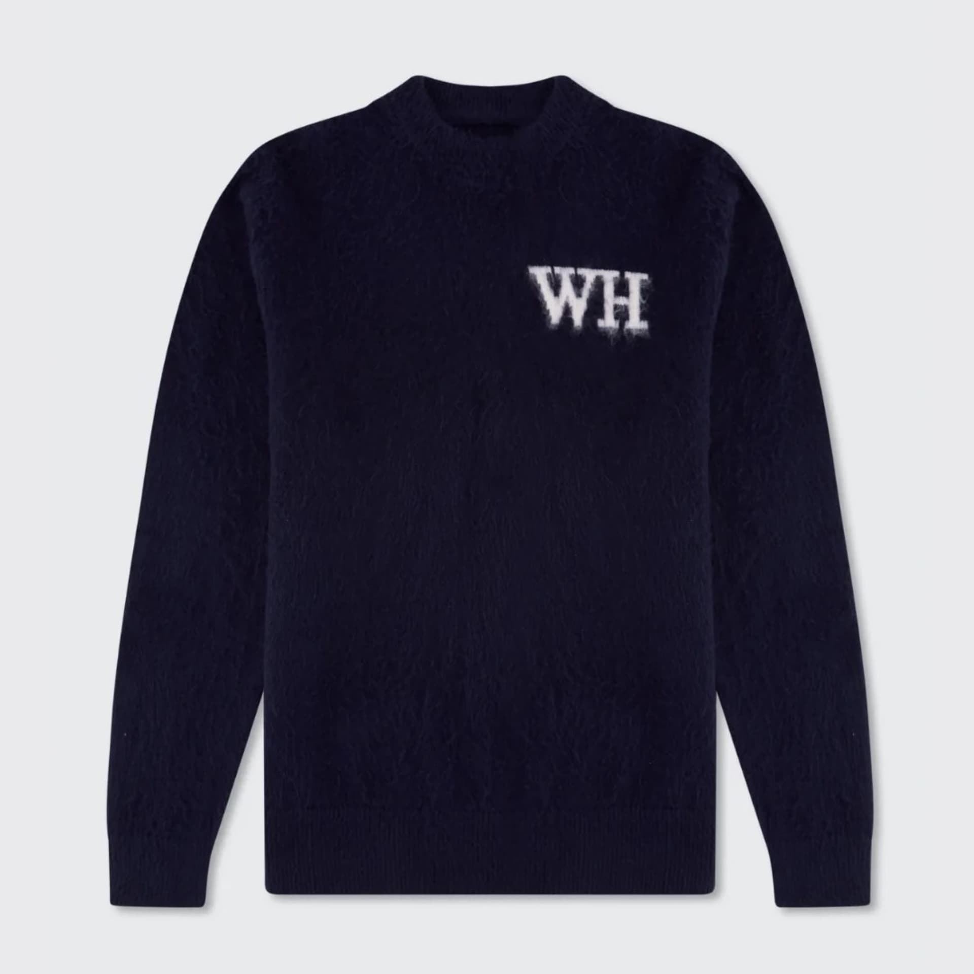 Walker & Hunt Walker & Hunt Men's WH Crewneck in Navy