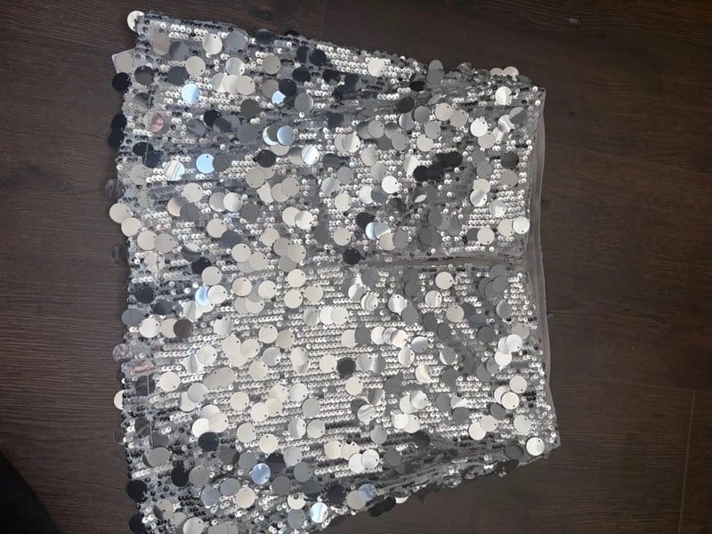 ASOS Design ASOS Silver Sequin Skirt - 1