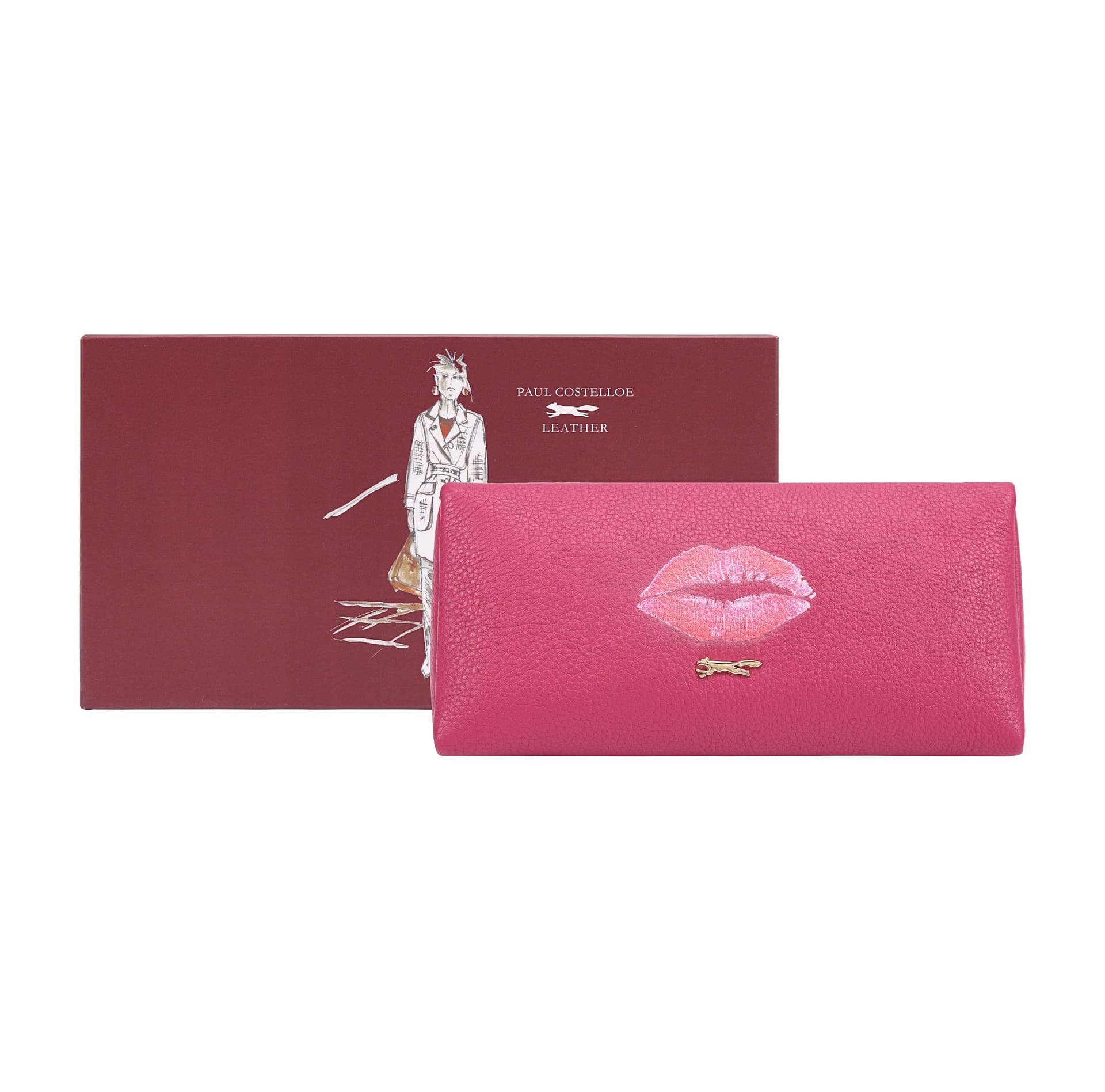 Paul Costelloe Paul Costelloe Pink Leather Pouch
