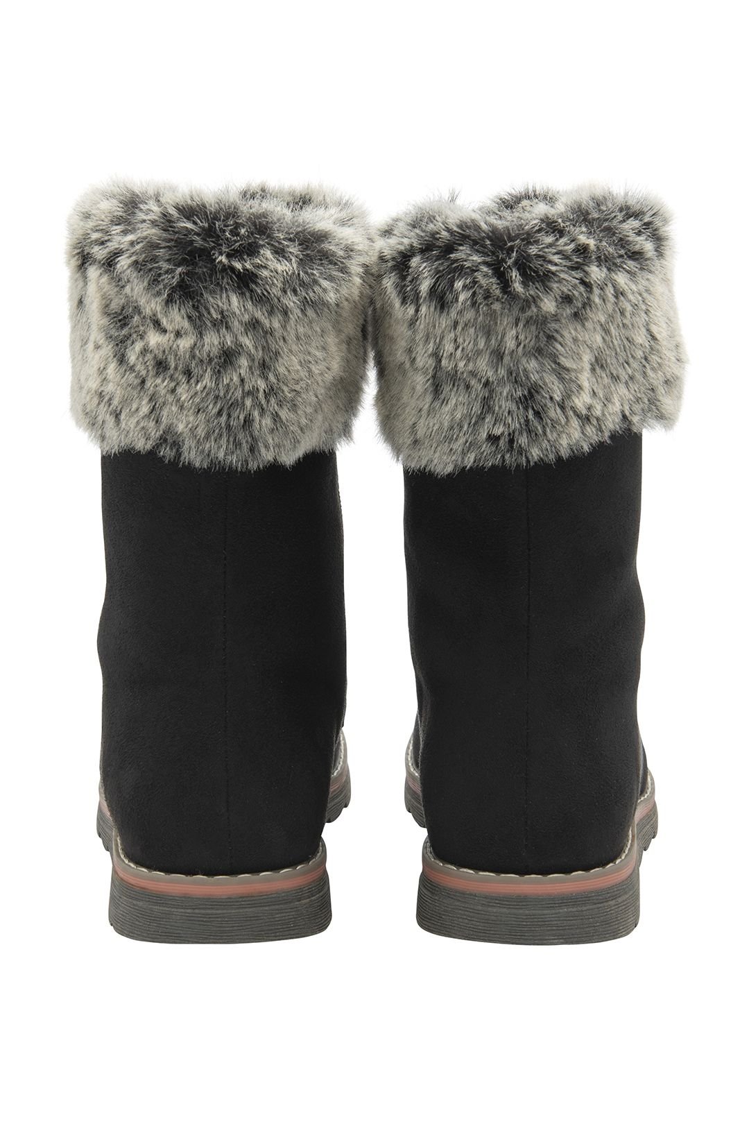 Lotus Lotus Women's 'Asha' Lace-Up Mid-Calf Boots in Black - 3