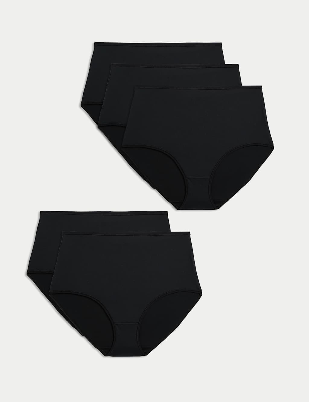 Marks & Spencer M&S 5pk Microfibre Full Briefs Black