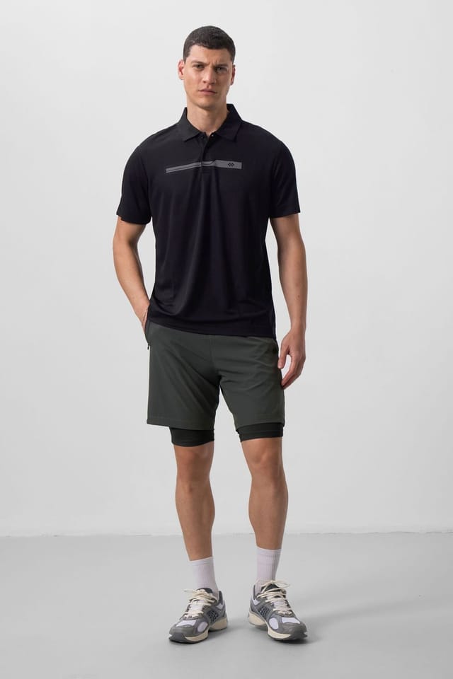 Tommy Life Tommy Life Men's Regular Fit Jersey Shorts in Khaki - 2