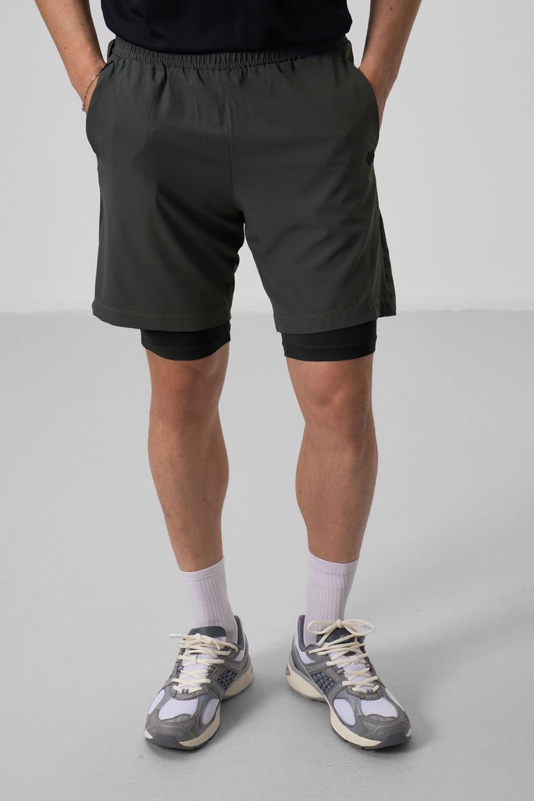 Tommy Life Tommy Life Men's Regular Fit Jersey Shorts in Khaki - 4