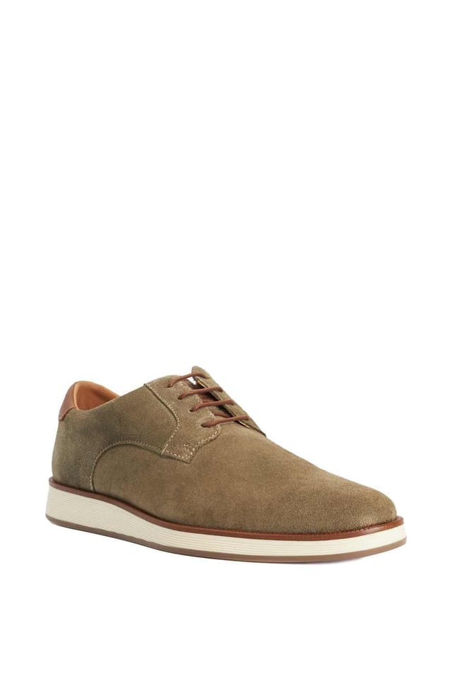 Dune London Dune London Men's 'Bow' Suede Derbies in Green - 2