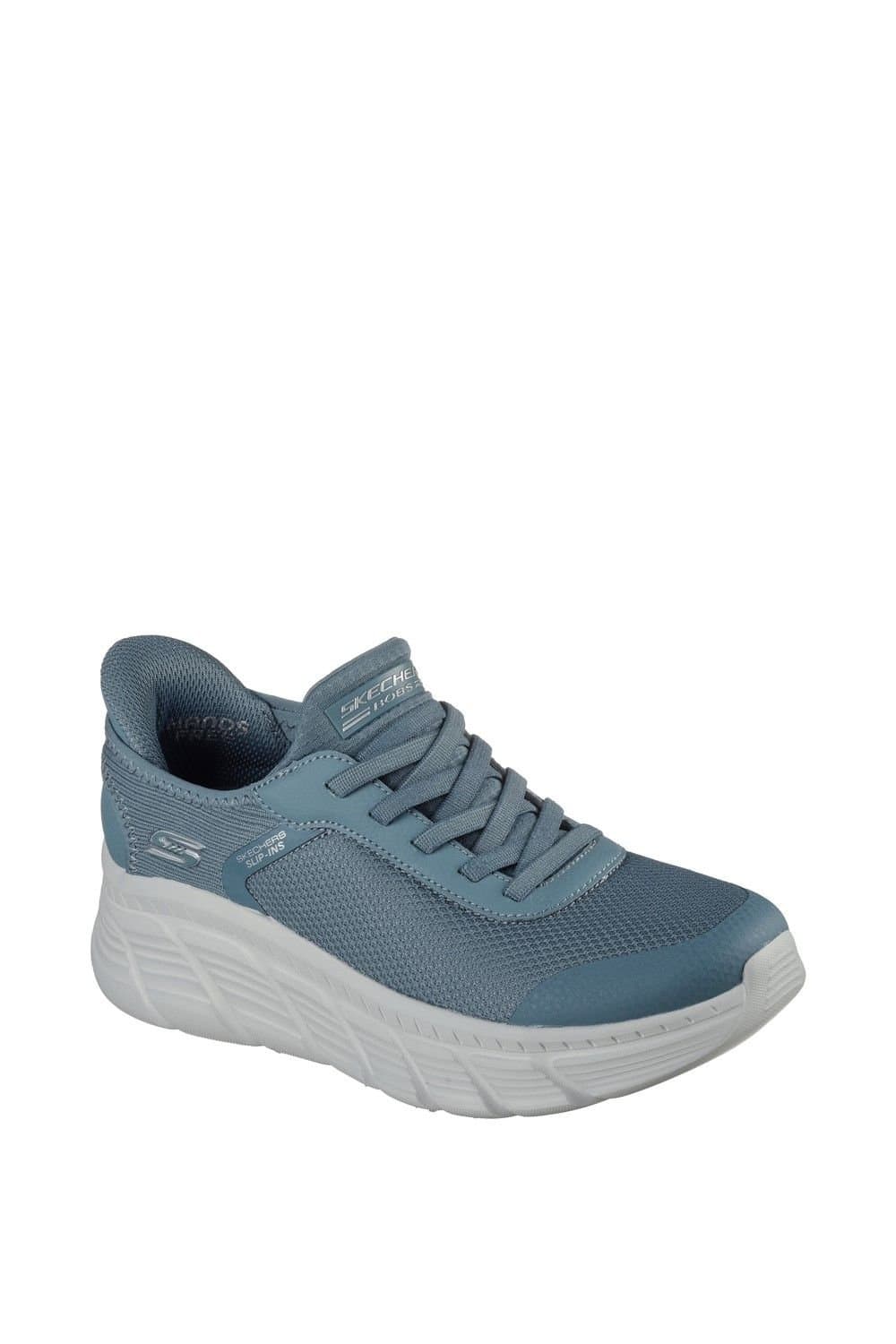 Skechers Skechers Women's BOBS Flex Hi Linear Force Trainers in Pale Blue
