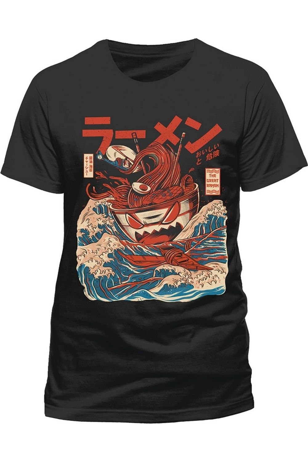 Ilustrata Ilustrata Men's Great Ramen Short-Sleeved T-Shirt in Black