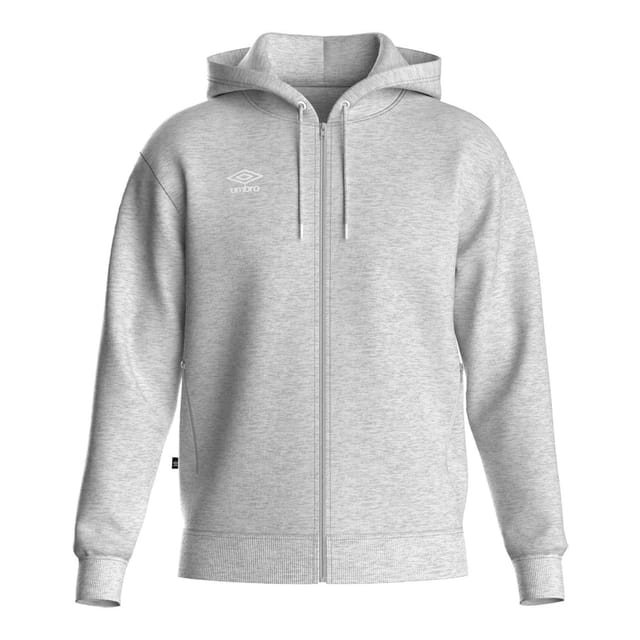 Umbro Umbro Men's Club Leisure Full Zip Hoodie in Pale Grey - 2