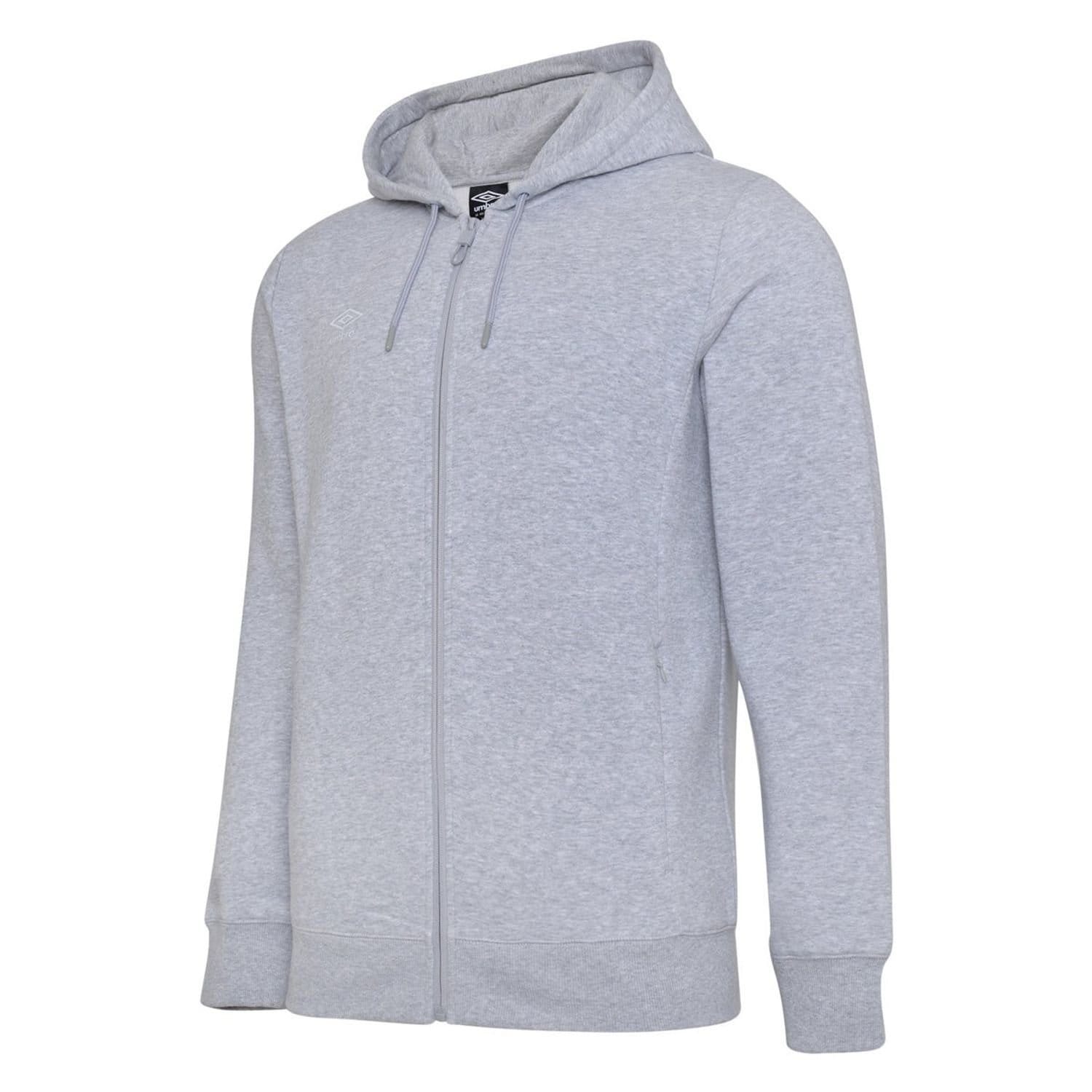 Umbro Umbro Men's Club Leisure Full Zip Hoodie in Pale Grey - 4