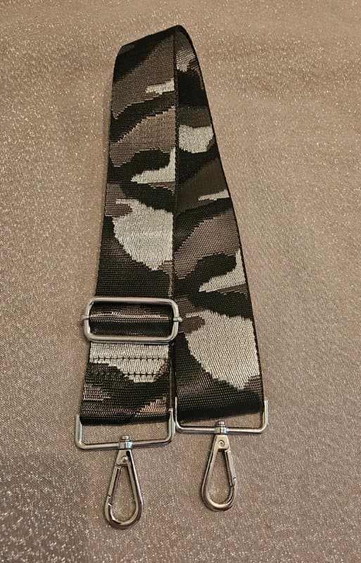 Boutique Selling New Black & Silver print interchangeable bag strap  Rrp £16.99