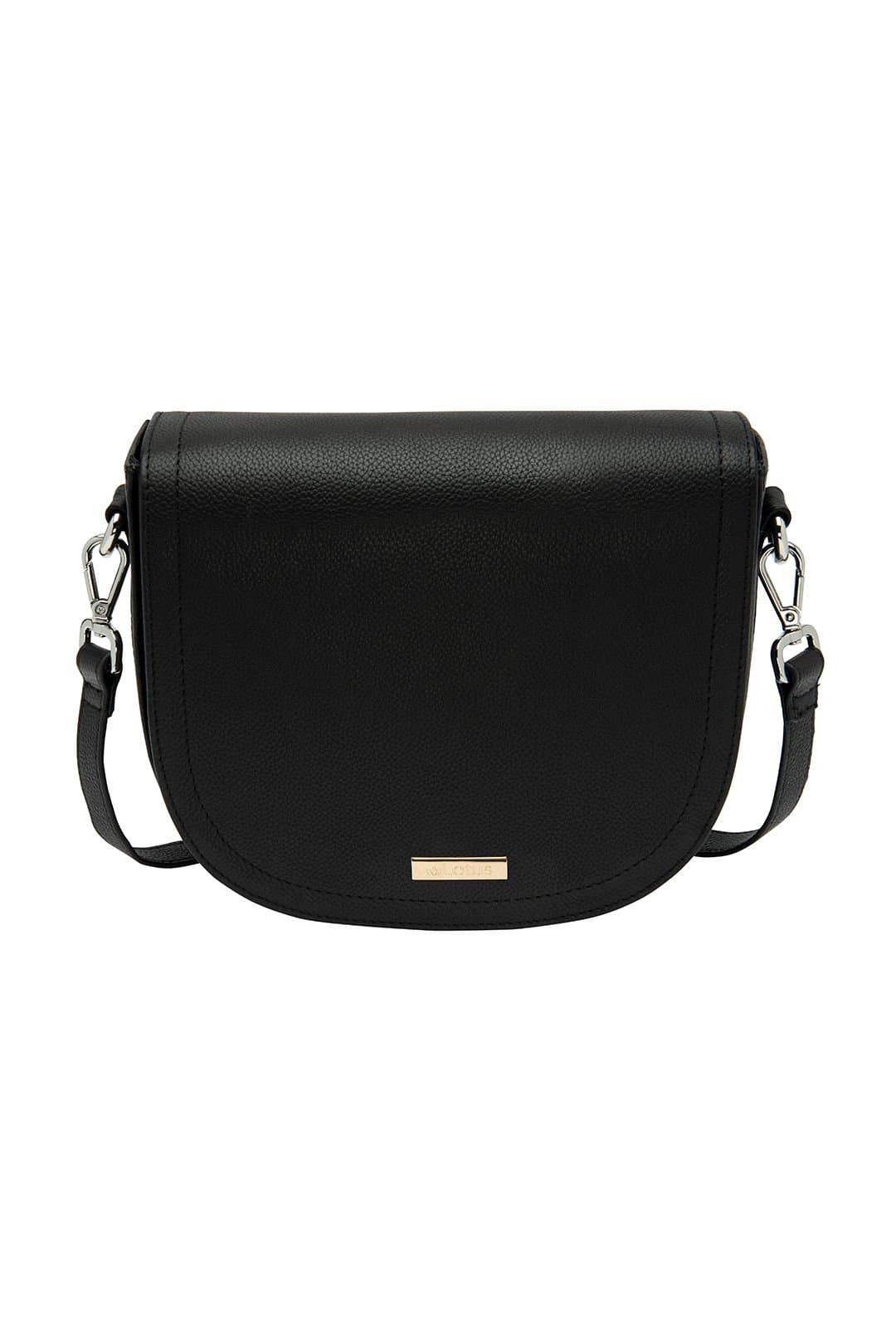 Lotus Lotus Women's 'Ambra' Leather Cross Body Bag in Black