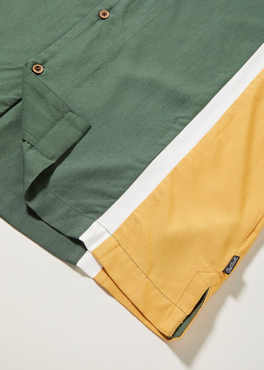 Chet Rock Chet Rock Zodiac Men's Racing Green Mustard Bowling Shirt Vintage Style - 4