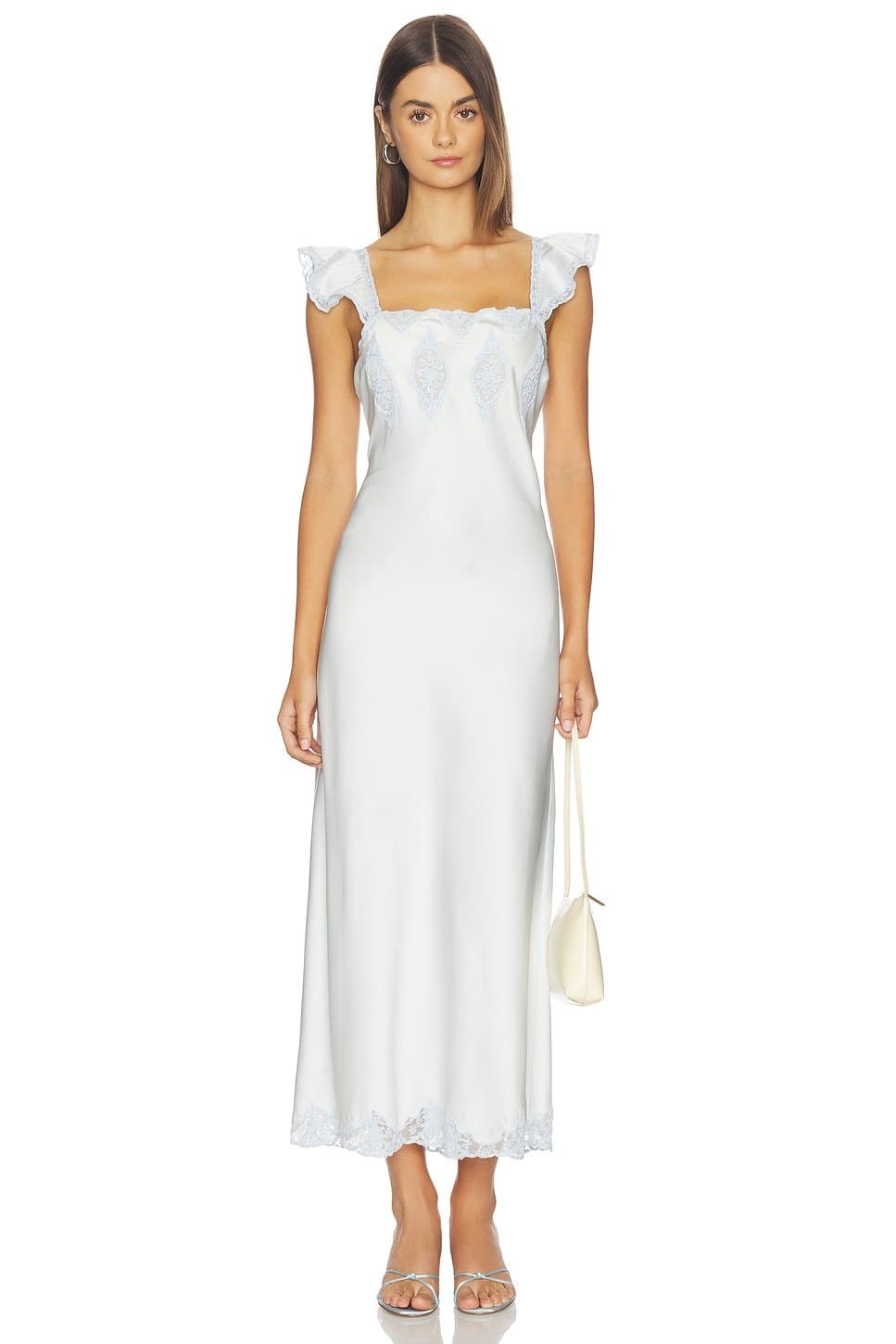 revolve LoveShackFancy Country Air Satin Midi Dress