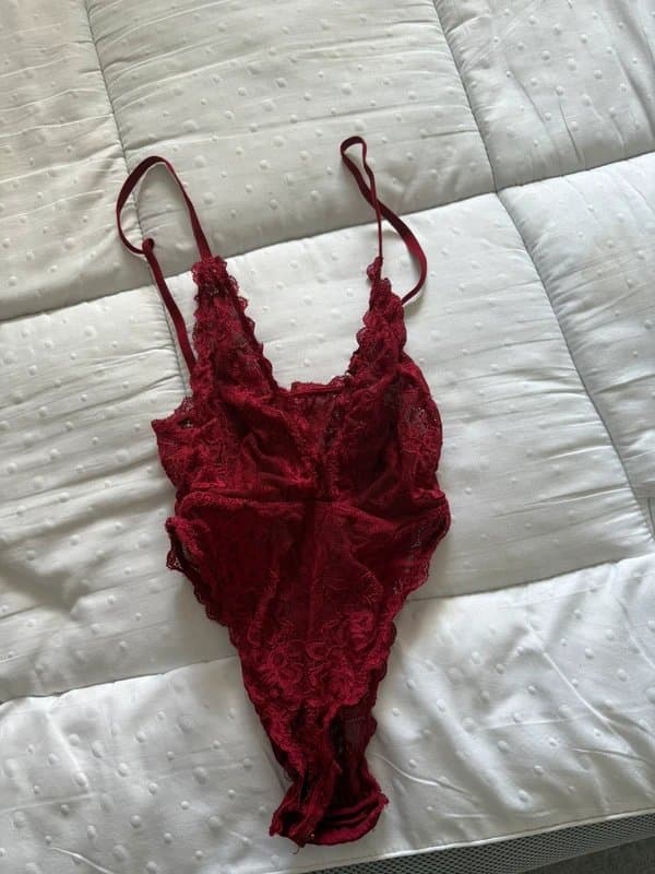 ASOS Red lace bodysuit