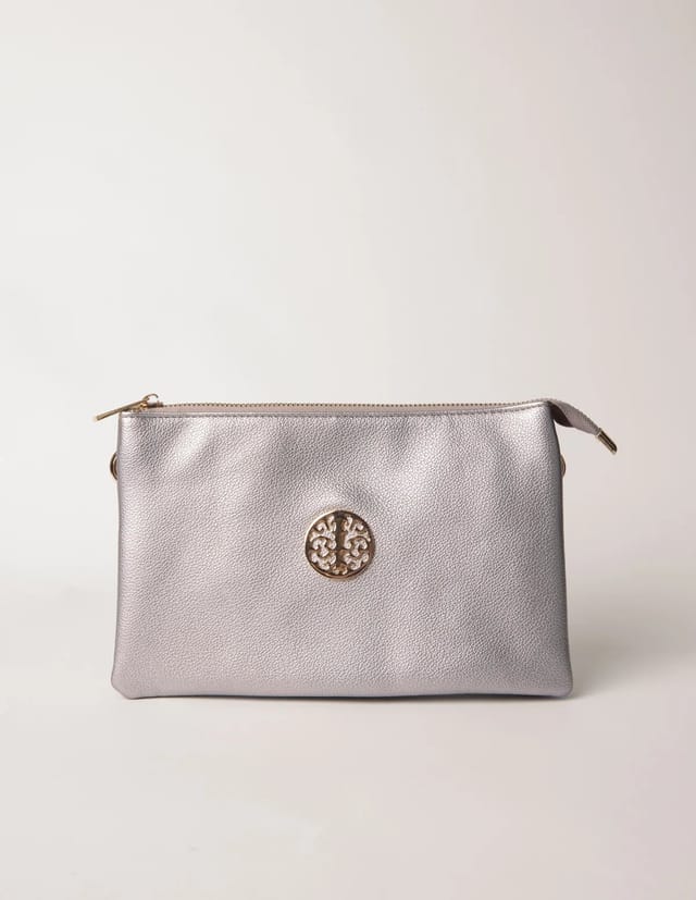 Blue Vanilla Clutch With Detachable Strap - 2