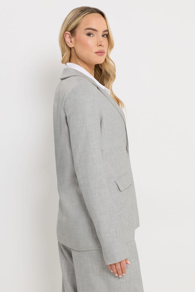 Long Tall Sally Long Tall Sally Women's Tall Tailored Blazer in Light Grey - 3