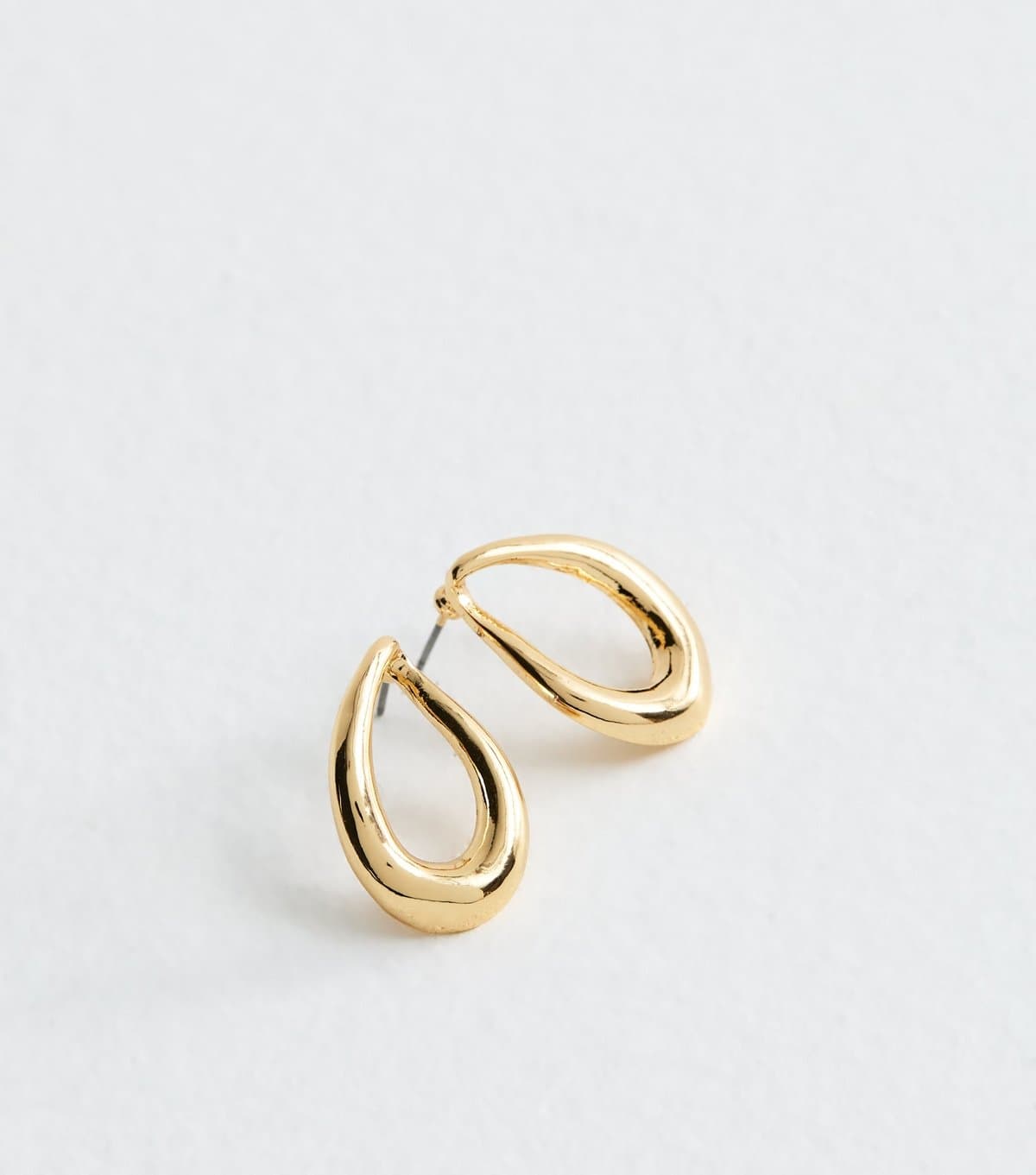 New Look New Look Gold Tone Oval Drop Earrings