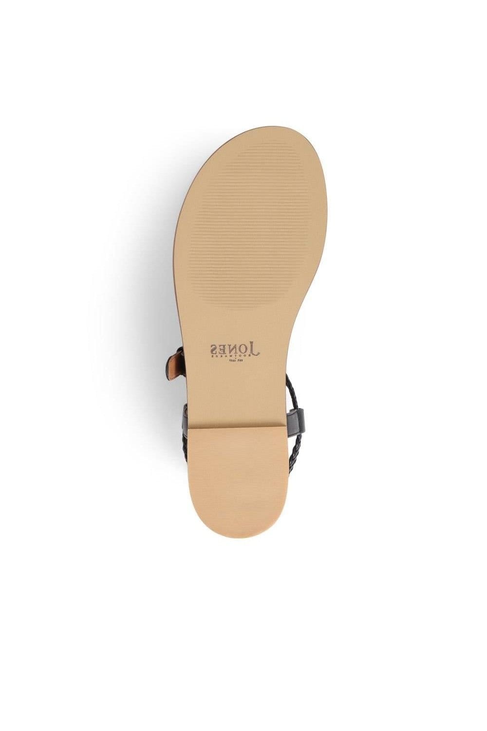 Jones Bootmaker Jones Bootmaker Women's Gabrielah Toe-Post Sandals in Black - 4