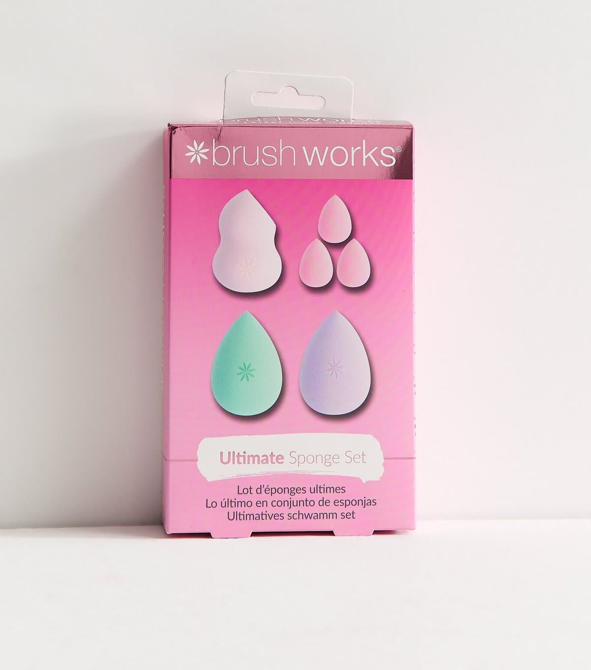 Brushworks Multicolour Pack of 4 Ultimate Sponge Set Brushworks New Look