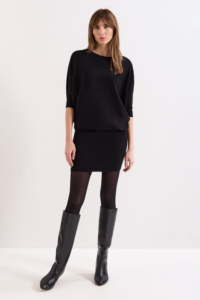 Phase Eight Phase Eight Women's Becca Batwing Dress in Black - 3