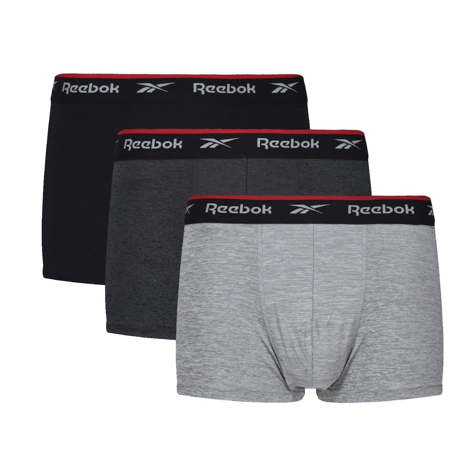 Reebok Reebok Men's Redgrave Sports Boxer Shorts (Pack of 3) in Black