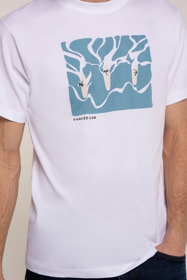 Brakeburn Brakeburn Men's RAMPSIDE T-SHIRT in White - 3
