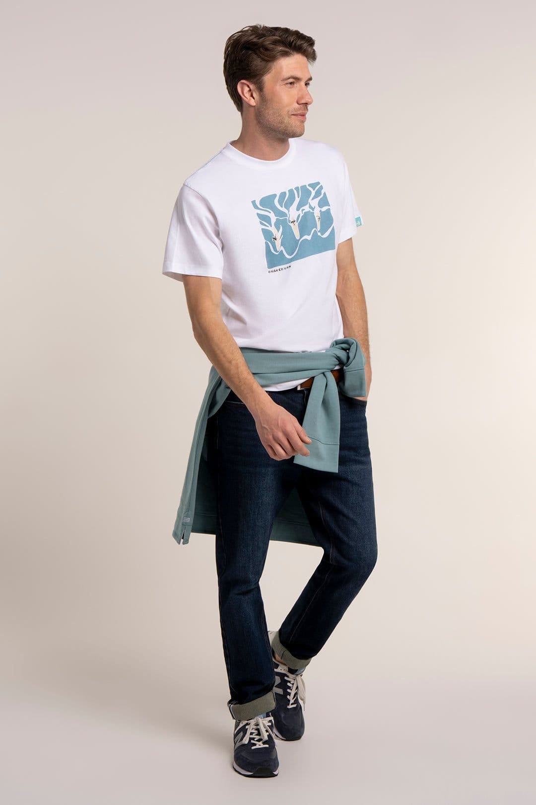 Brakeburn Brakeburn Men's RAMPSIDE T-SHIRT in White - 4