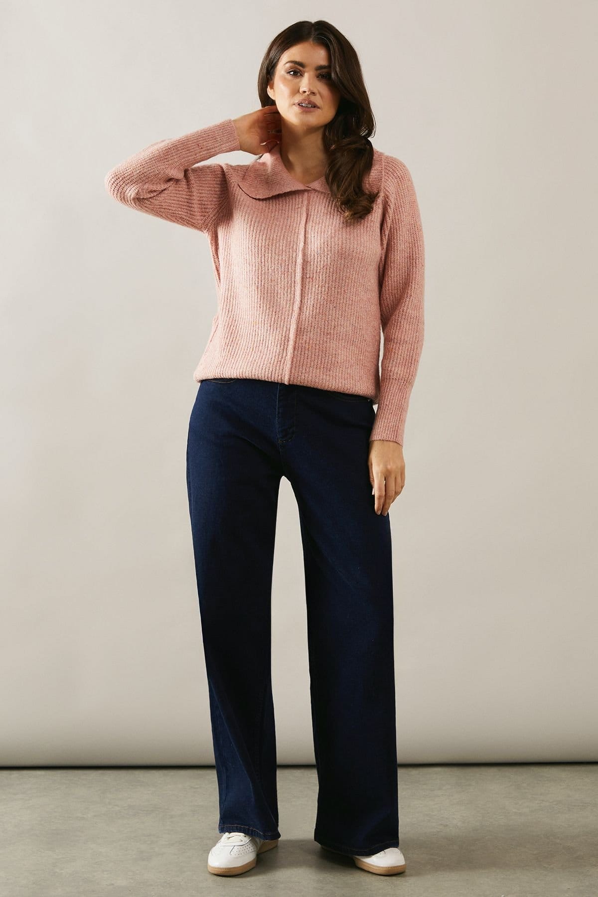 Wallis Wallis Women's Split Neck Tunic in Pink - 4