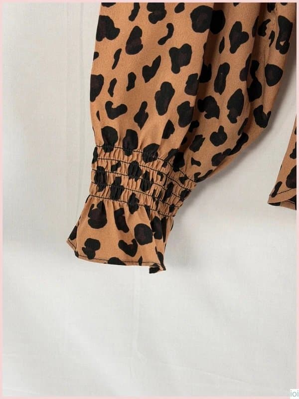 Never Fully Dressed Never Fully Dressed leopard print blouse size 10
