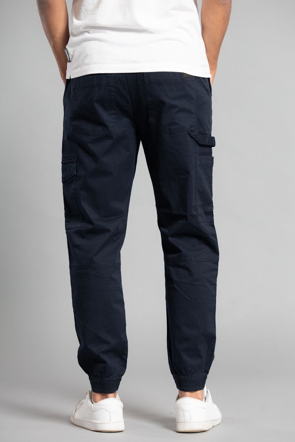 Tokyo Laundry Tokyo Laundry Men's Cotton Drawstring Cargo Trousers in Navy - 2
