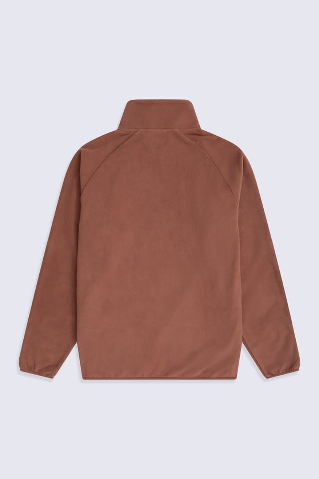 Animal Animal Men's 'Stockholm' Half Zip Breathable Soft Warm & Cosy Snug Fit Fleece in Terracotta - 2