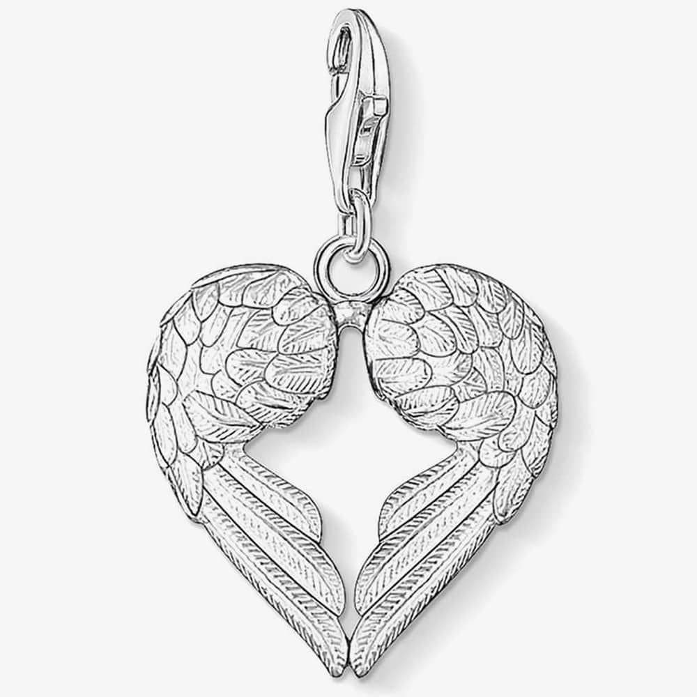 Thomas Sabo THOMAS SABO Women's Silver Wings Heart Charm 0613-001-12