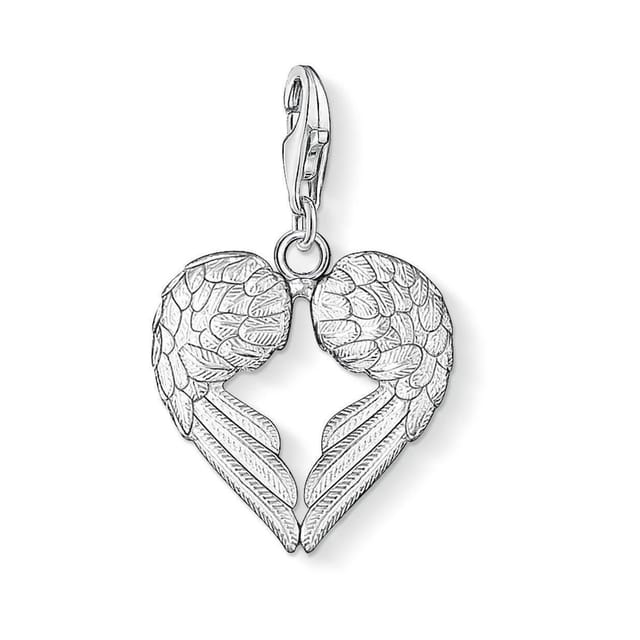 Thomas Sabo THOMAS SABO Women's Silver Wings Heart Charm 0613-001-12 - 2