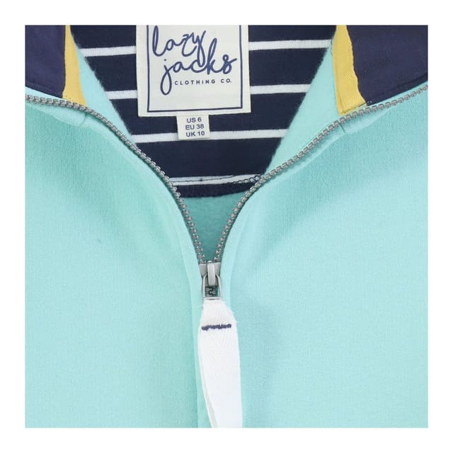 Lazy Jacks Lazy Jacks Women's Full Zip Jacket in Mint - 3