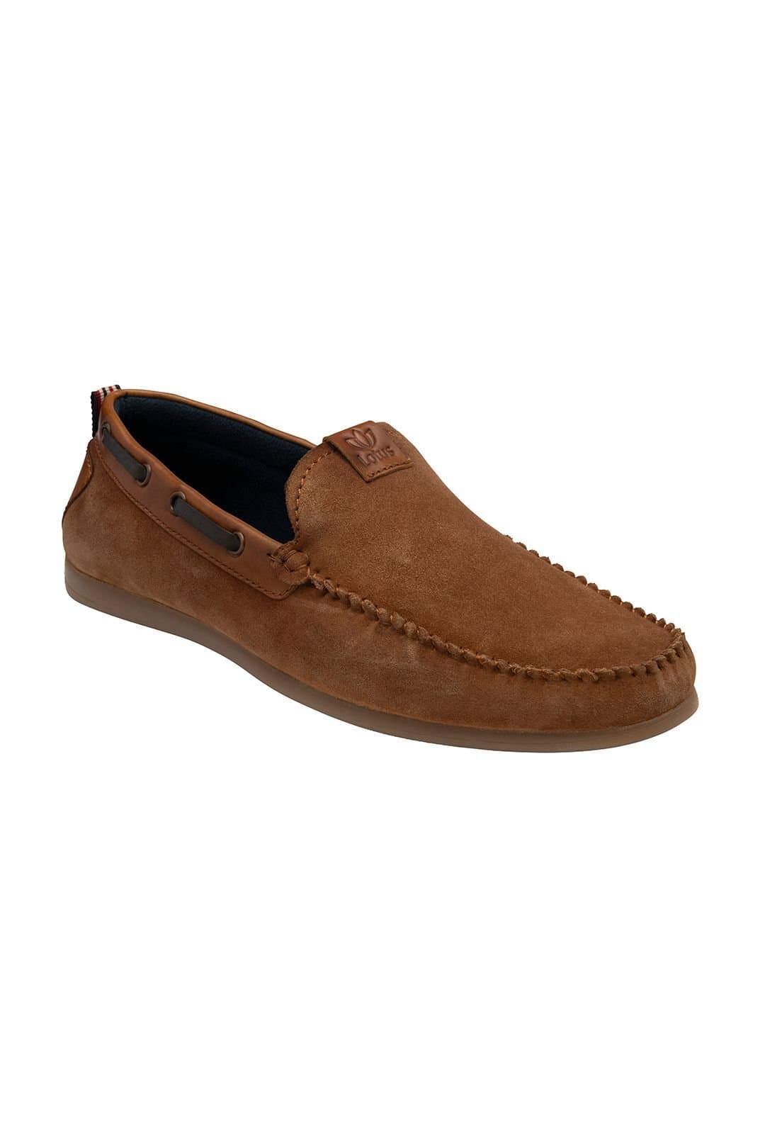 Lotus Lotus Men's Tan Suede 'Bolzano' Loafers