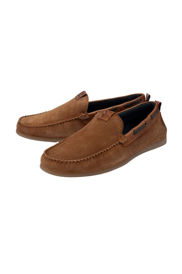 Lotus Lotus Men's Tan Suede 'Bolzano' Loafers - 2