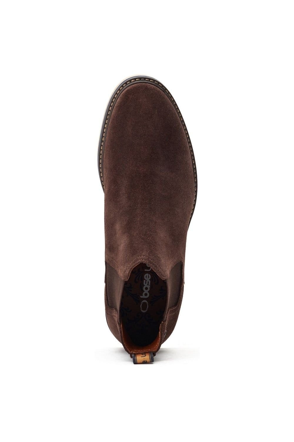Base London Base London Men's Hooper Suede Chelsea Boot in Dark Brown - 4
