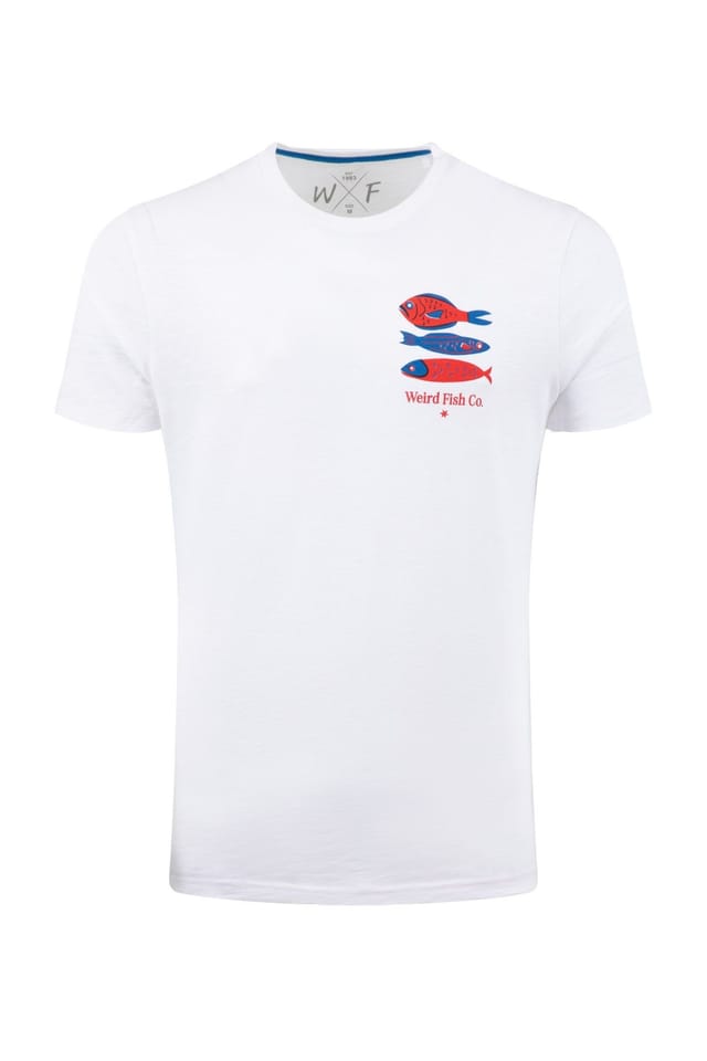 Weird Fish Weird Fish Men's Food Festival Graphic T-Shirt in White - 2