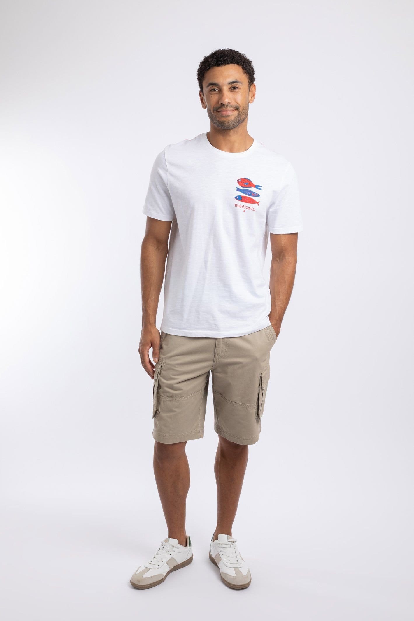 Weird Fish Weird Fish Men's Food Festival Graphic T-Shirt in White - 4