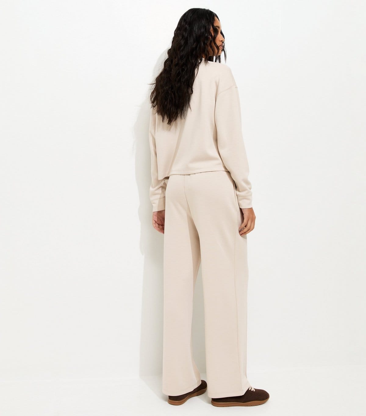 New Look Women's Premium Stone Wide Leg Joggers New Look - 4