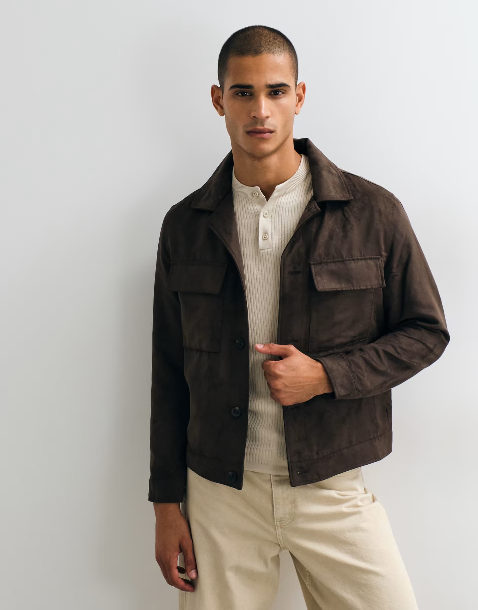 ASOS Mango pocket detail jacket in brown