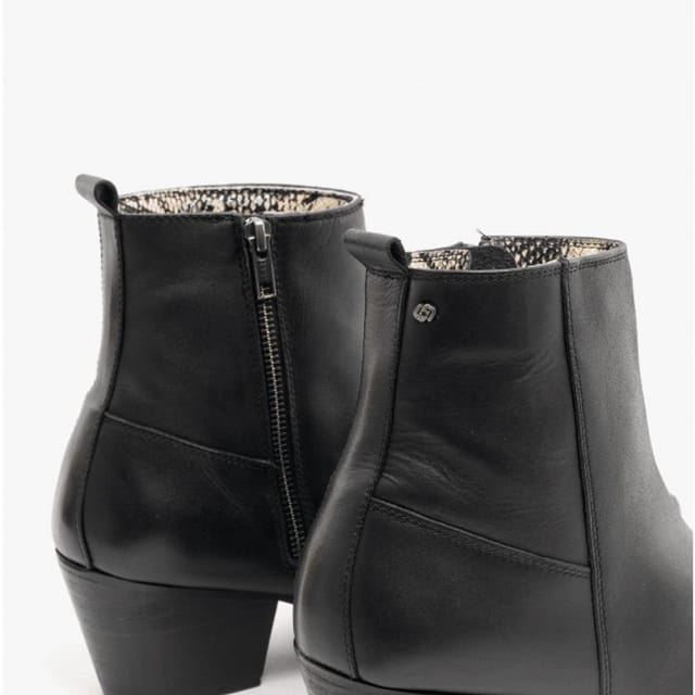 Club Cubano Club Cubano Men's Lennon Zip Cuban Heel Ankle Boots in Black - 3