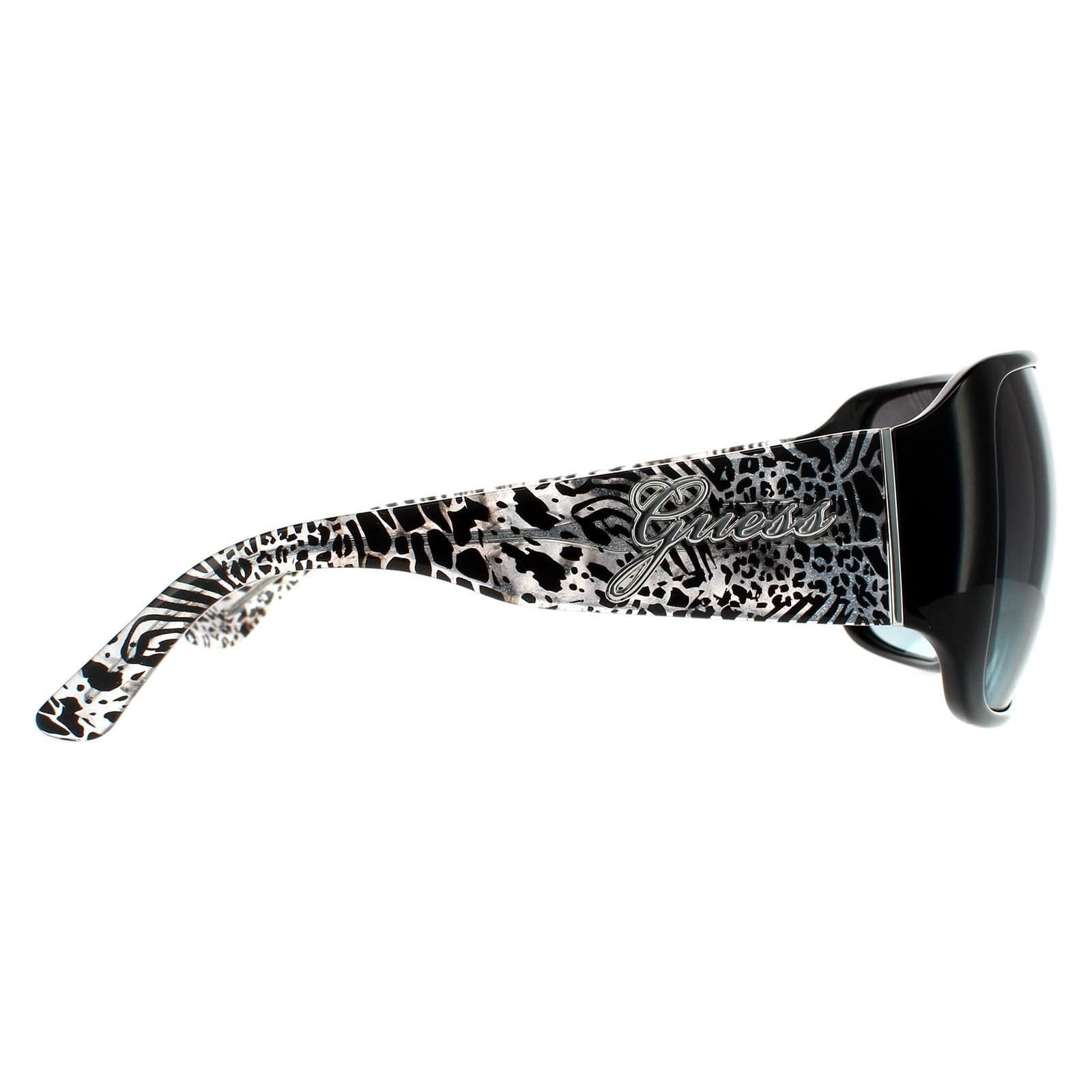 Guess Guess Women's Fashion Shiny Black Smoke Grey Gradient Sunglasses - 4